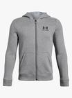 Under Armour EU Cotton Fleece Full Zip Huppari, Steel XL