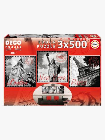 Educa Puzzle Big Cities 3x500 Pieces