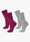 Janus Sukat 2-pack, Dark purple, 16-19 – kuva 2