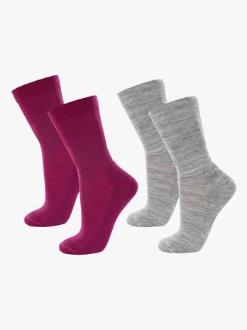 Janus Sukat 2-pack, Dark purple, 16-19