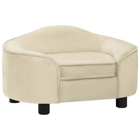 vidaXL Koiran sohva kerma 67x47x36 cm plyysi