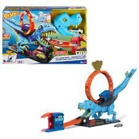 Hot Wheels setti City Loop T-rex