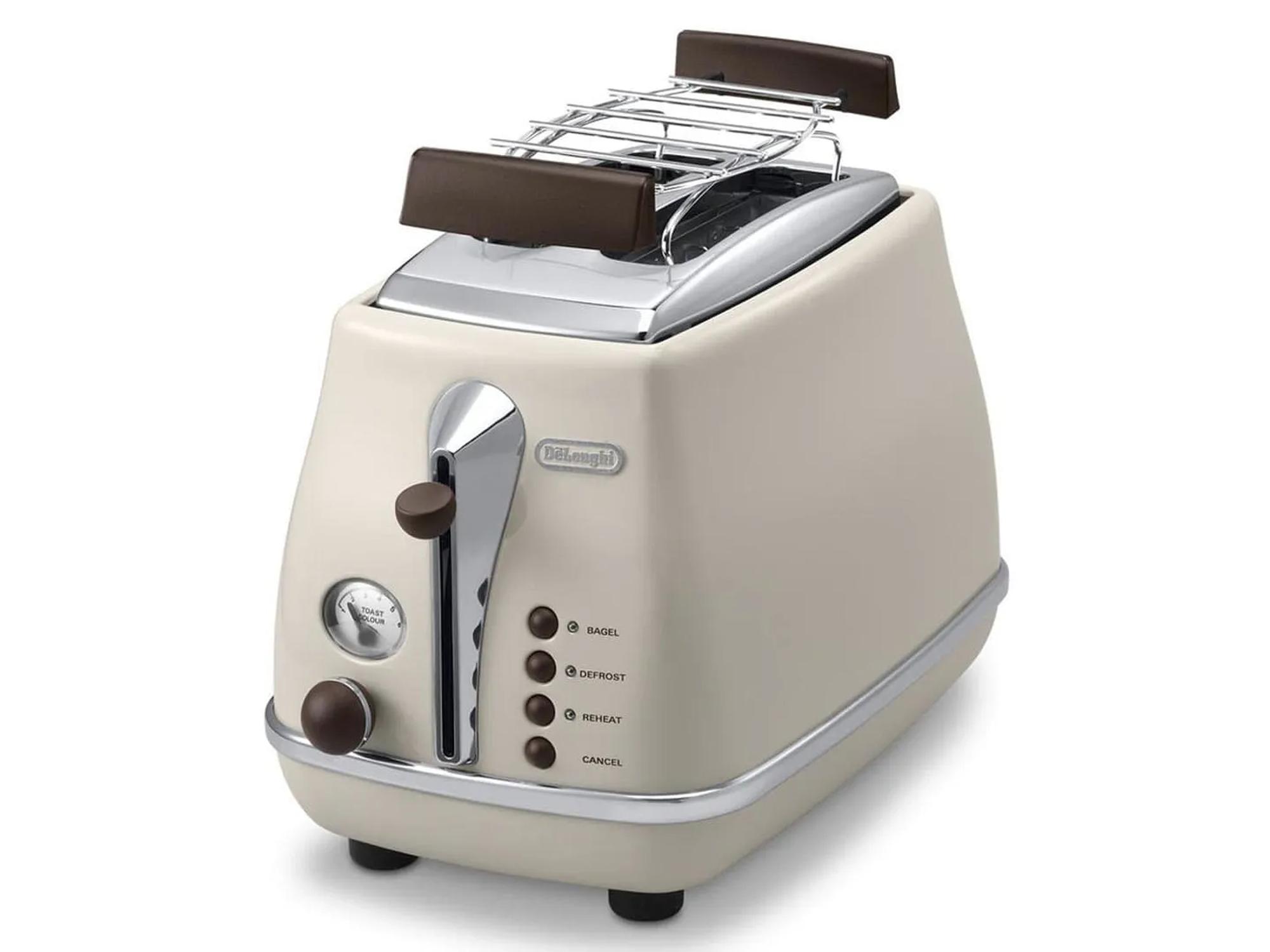 Deâ€™Longhi Icona Vintage CTOV2103.BG -leivänpaahdin, 2 viipaleita, beige
