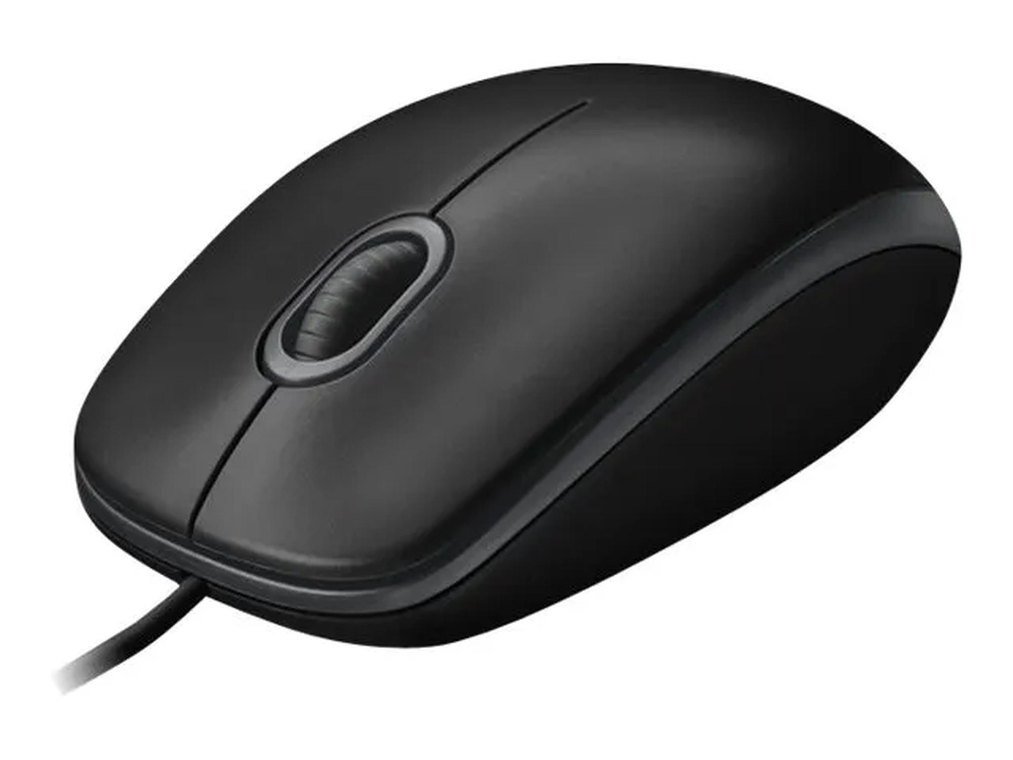 Logitech B100 -langallinen hiiri, musta