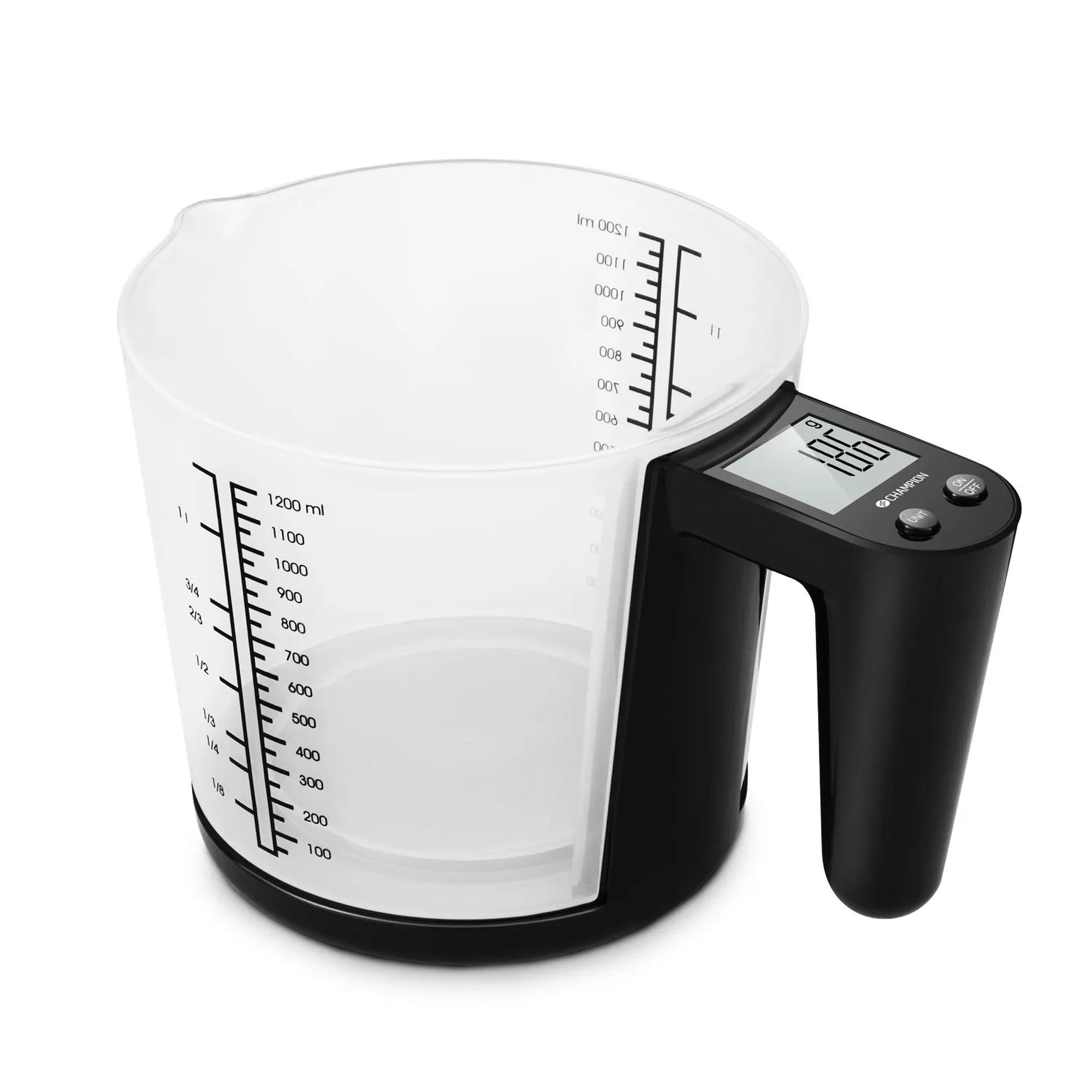 Champion CHKV310 Keittiövaaka mittakannulla 3 kg / 1,2 l Musta