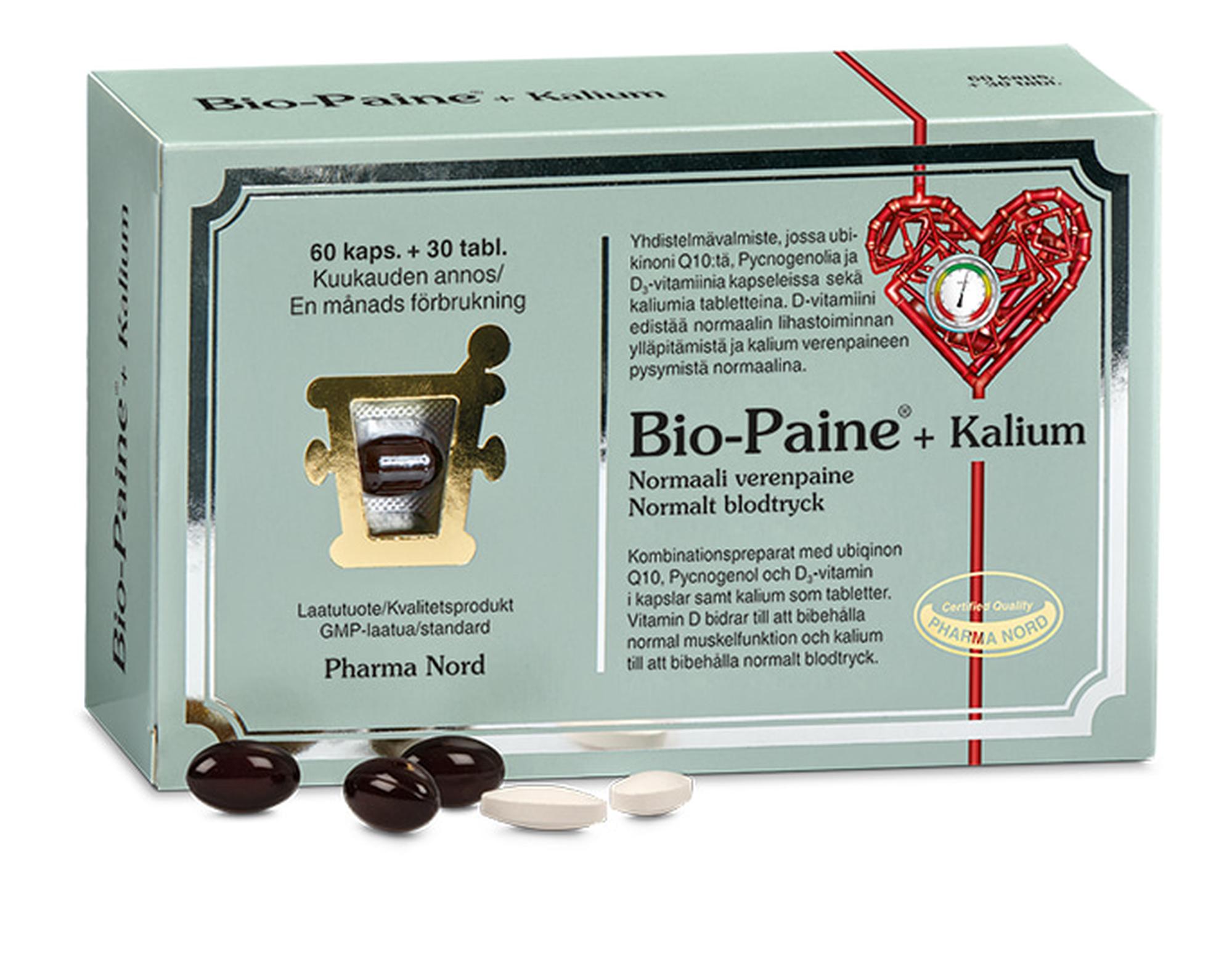 Pharma Nord Bio-Paine™+Kalium 60 kaps. + 30 tabl. ravintolisä