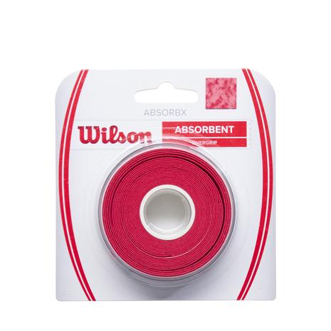 Wilson Absorbx Overgrip grippi, 3-pack, punainen
