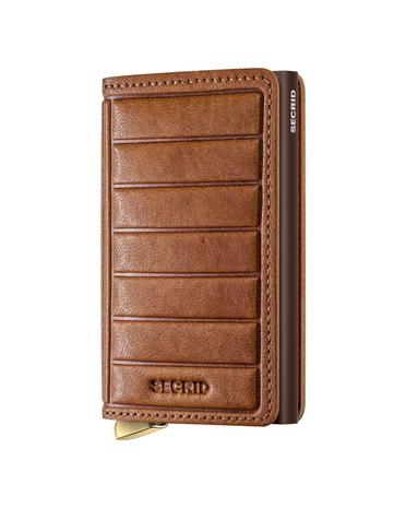 Secrid Premium Slimwallet Emboss Lines Cognac+
