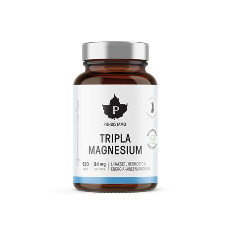 Puhdistamo Tripla Magnesium, 120 kaps.