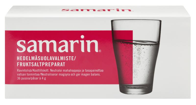 Samarin, hedelmäsuola 36 annospussia