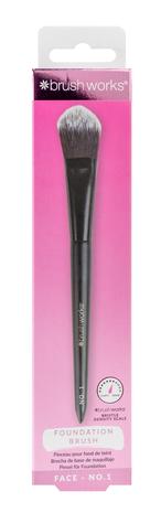 brushworks Foundation Brush - White/Gold