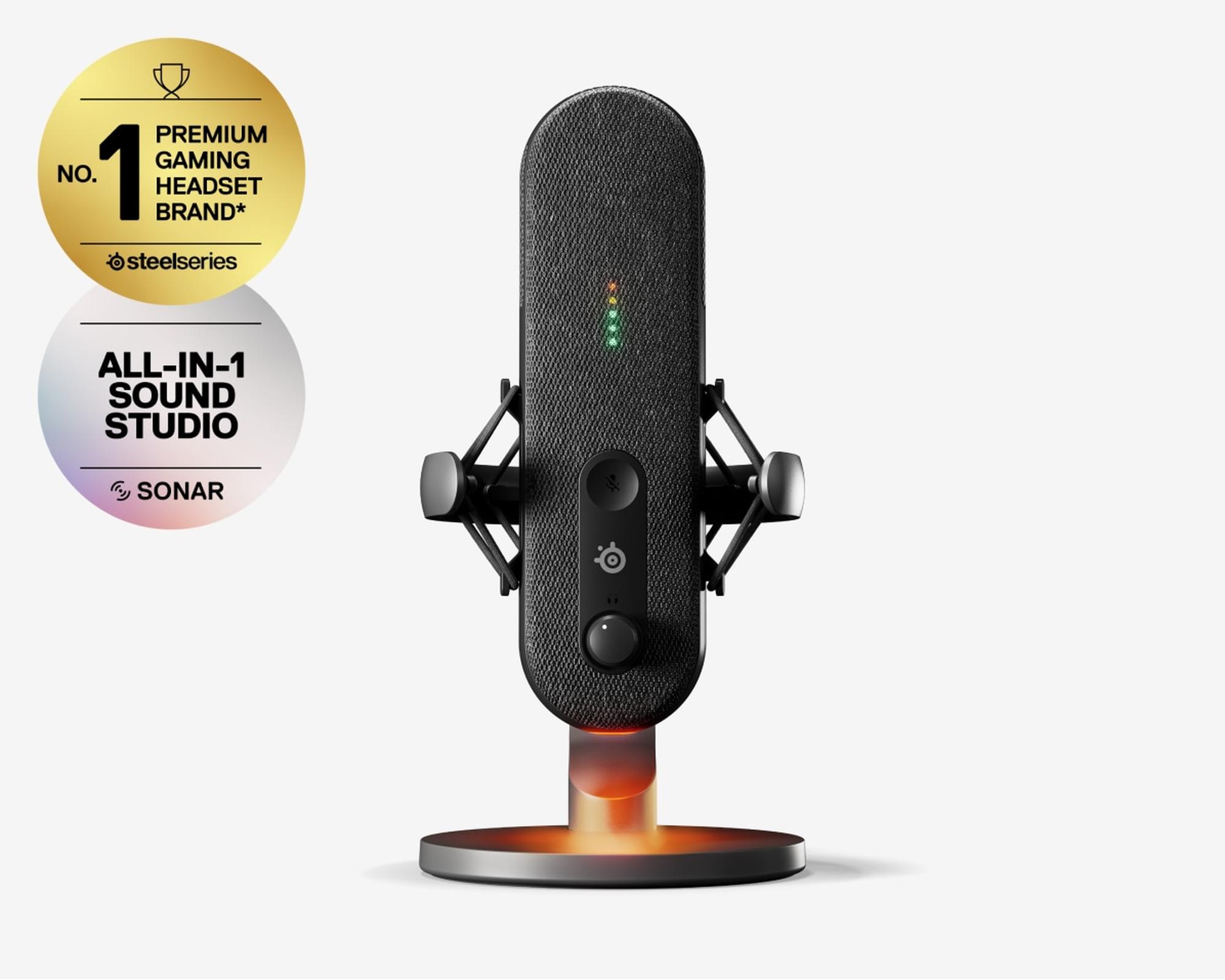 SteelSeries Alias, USB, kondensaattori -mikrofoni, musta