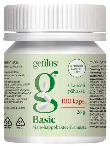 Gefilus Basic maitohappobakteerivalmiste 20tbl