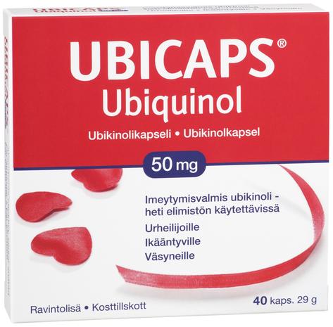 Ubicaps-Ubiquinol 50 mg, 40 kaps