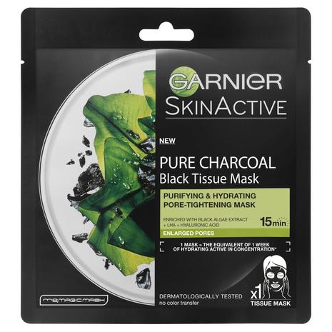 Garnier Skin Active Pure Charcoal Black Algae 32 g naamio