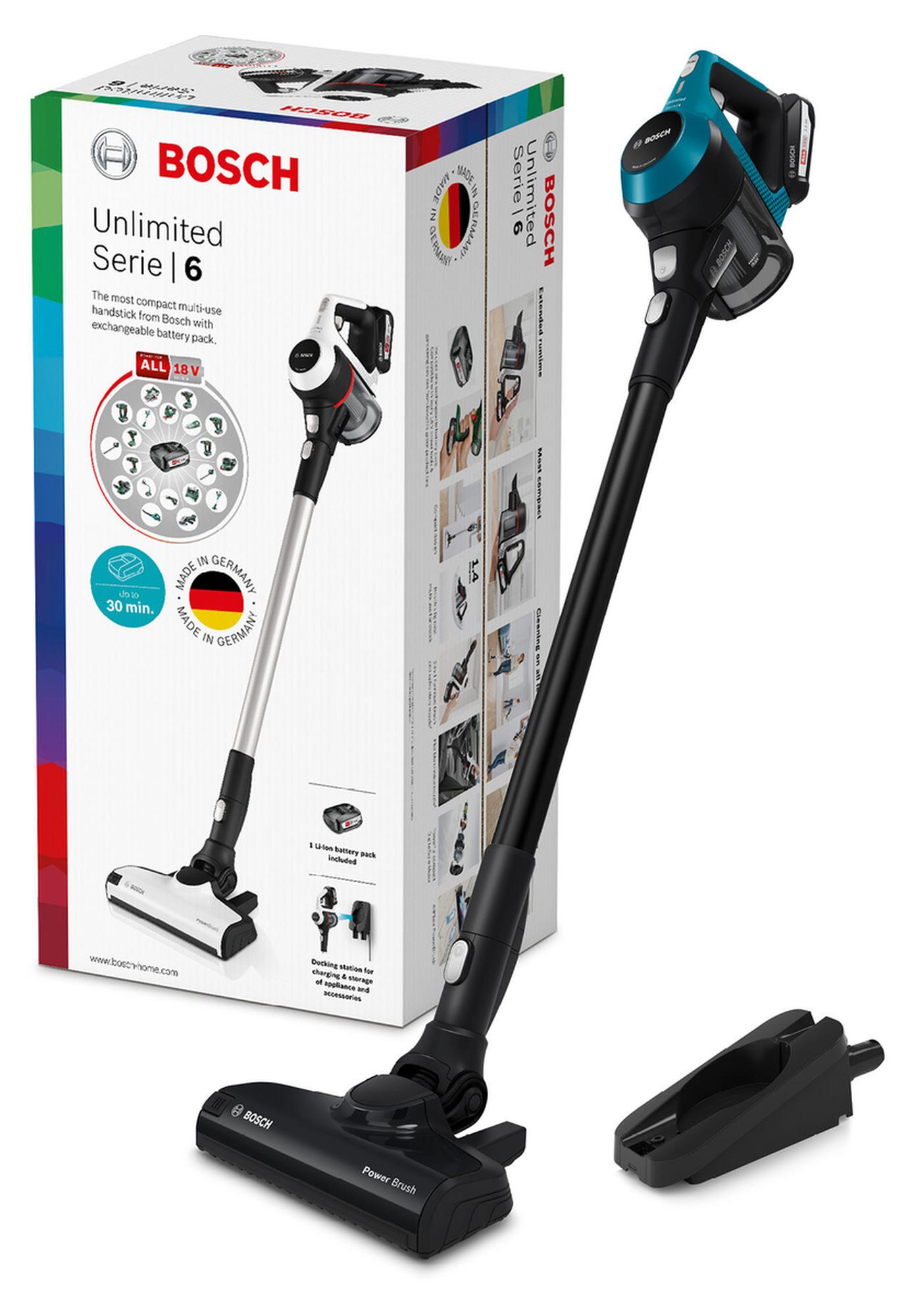 Bosch Unlimited 6 BBS611LAG -varsi-imuri, laguuninsininen