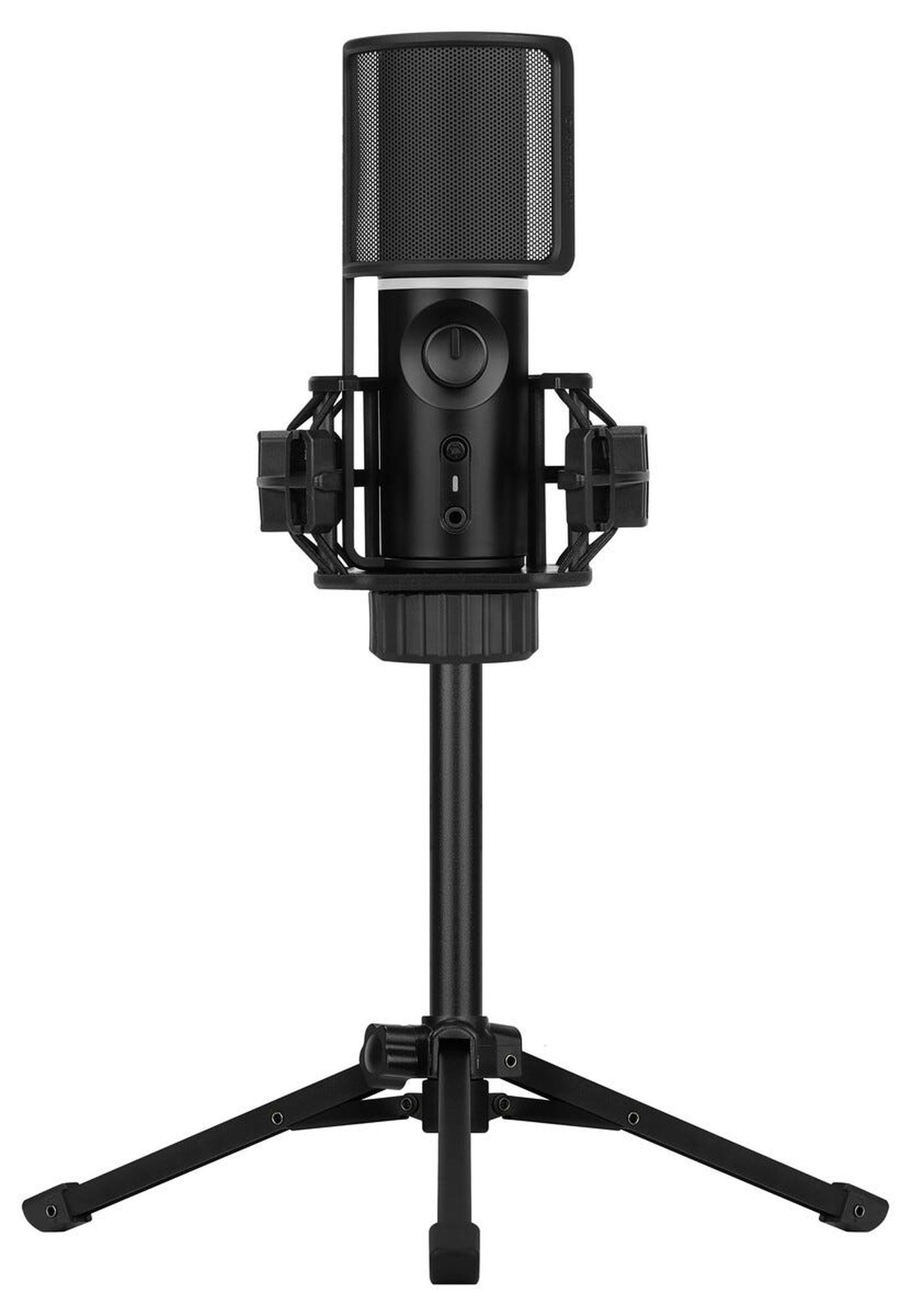 Streamplify MIC TRIPOD, USB, kondensaattori -mikrofoni, musta