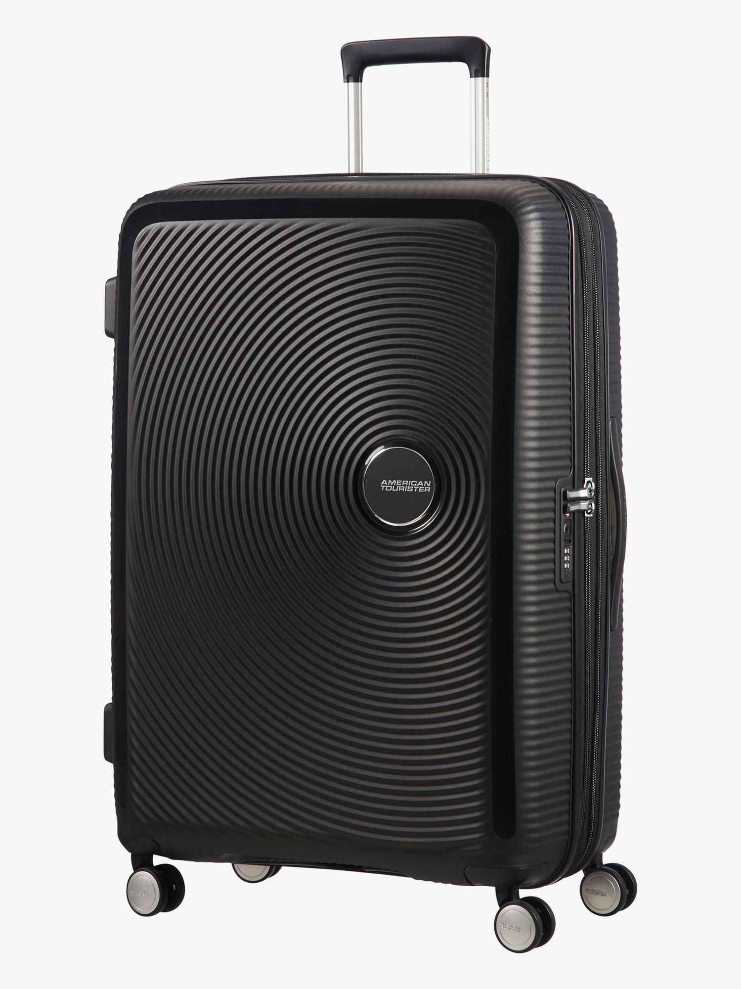 American Tourister Soundbox 77 cm laajennettava -matkalaukku, musta
