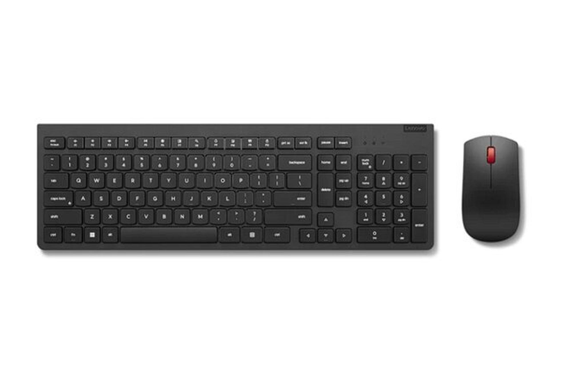 Lenovo - keyboard and mouse set - QWERTY - US with Euro symbol - black Input Device - Näppäimistö ja Hiirisetti - Englanti (US) - Musta