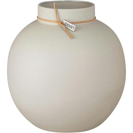 ERNST Vas Stoneware Round D21 H22, Beige