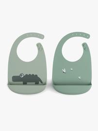 Done by Deer 2-Pack Croco Ruokalaput Vihreä