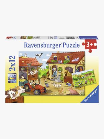 Ravensburger Maatilan askareet, palapeli 2 x 12 palaa