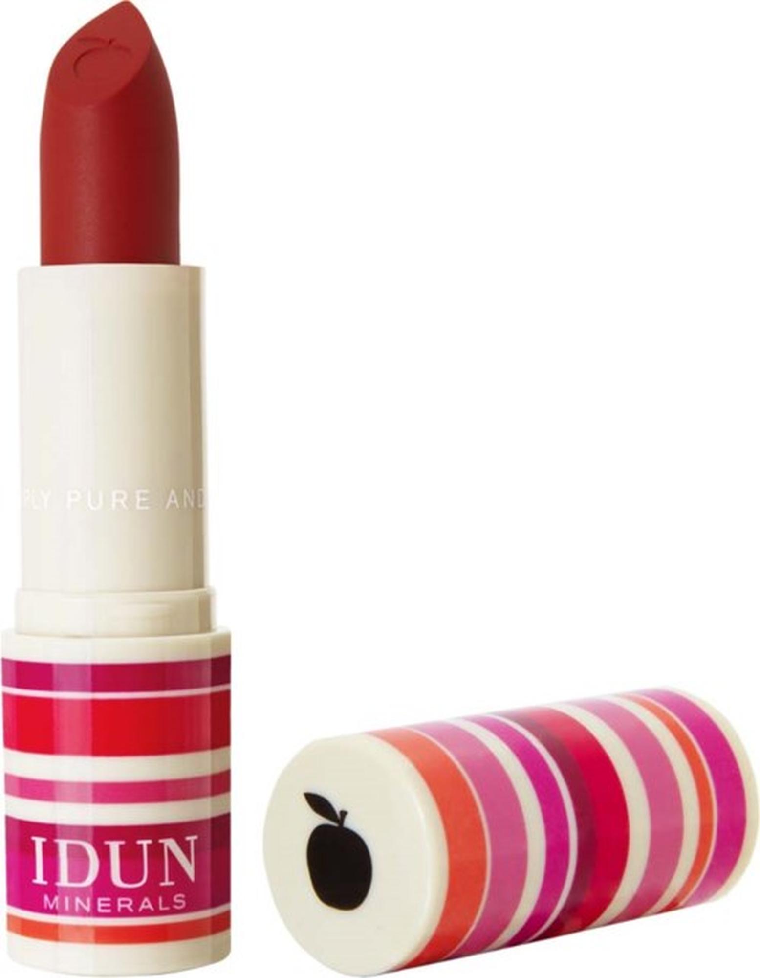 Idun Minerals Matte Lipstick 4 g – Jordgubb