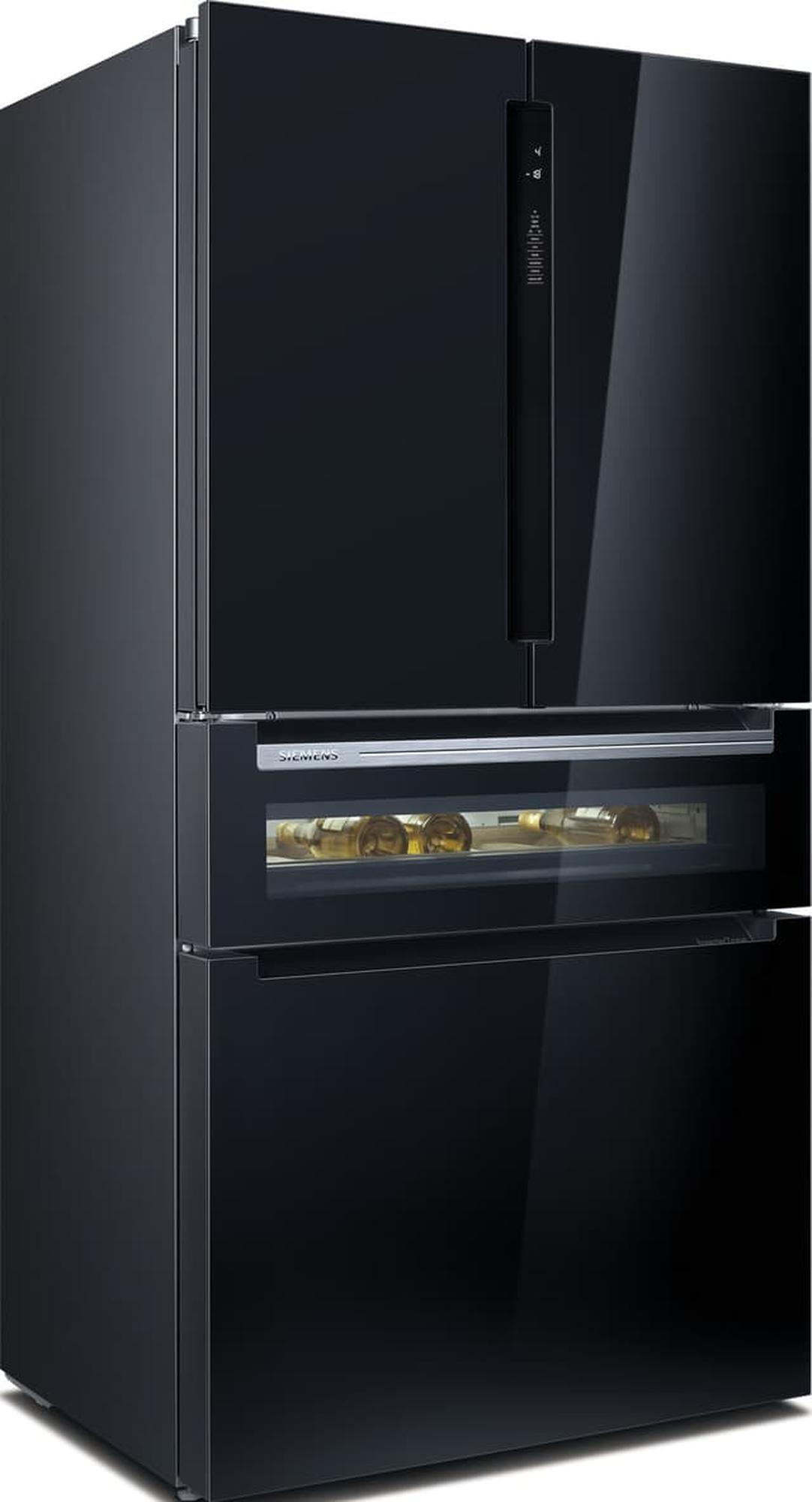 Siemens KF96RSBEA iQ700 French Door Side By Side, musta