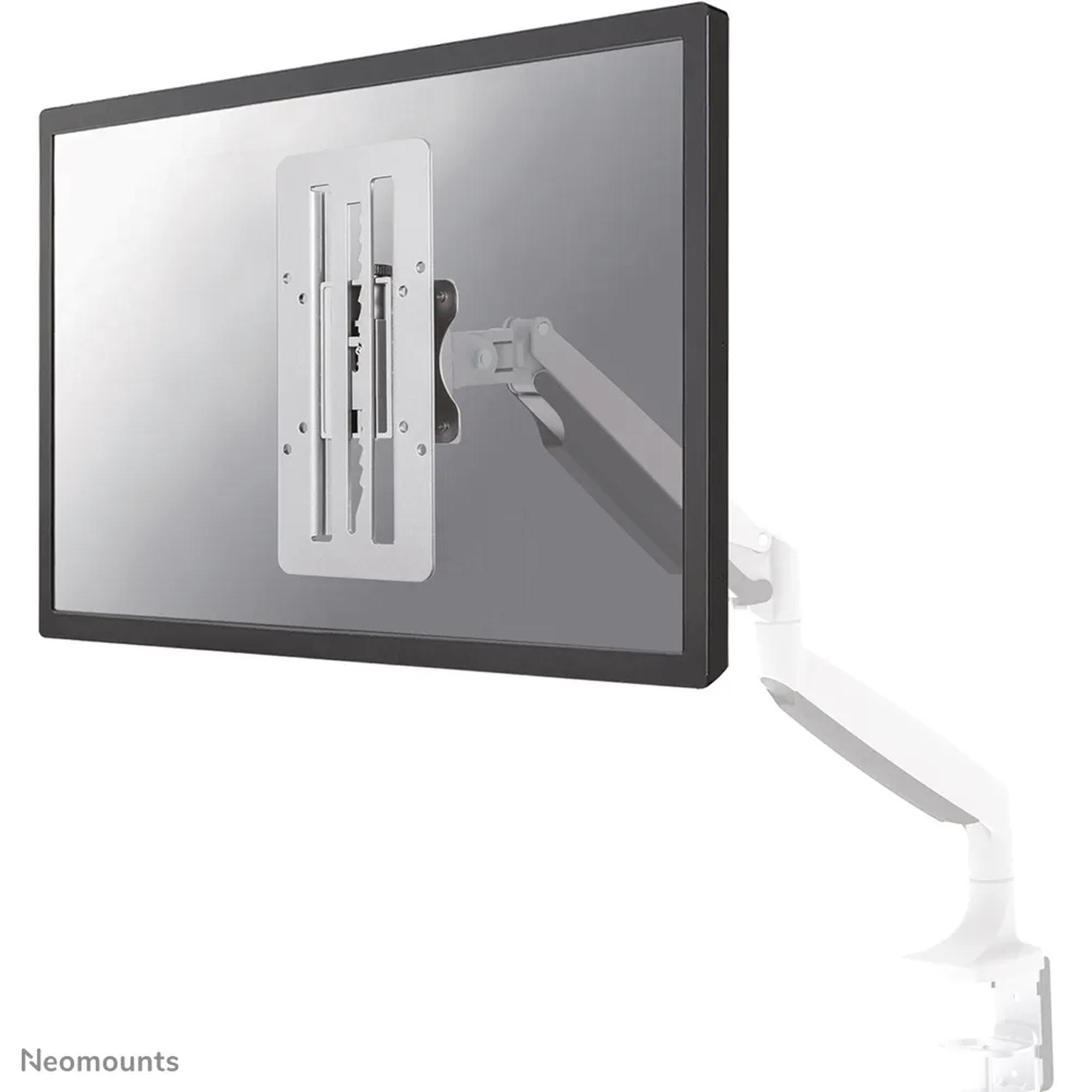 Neomounts FPMA-LIFT100-adapteri yhdelle näytölle 10-27, korkeussäädöllä, 8 kg, hopea