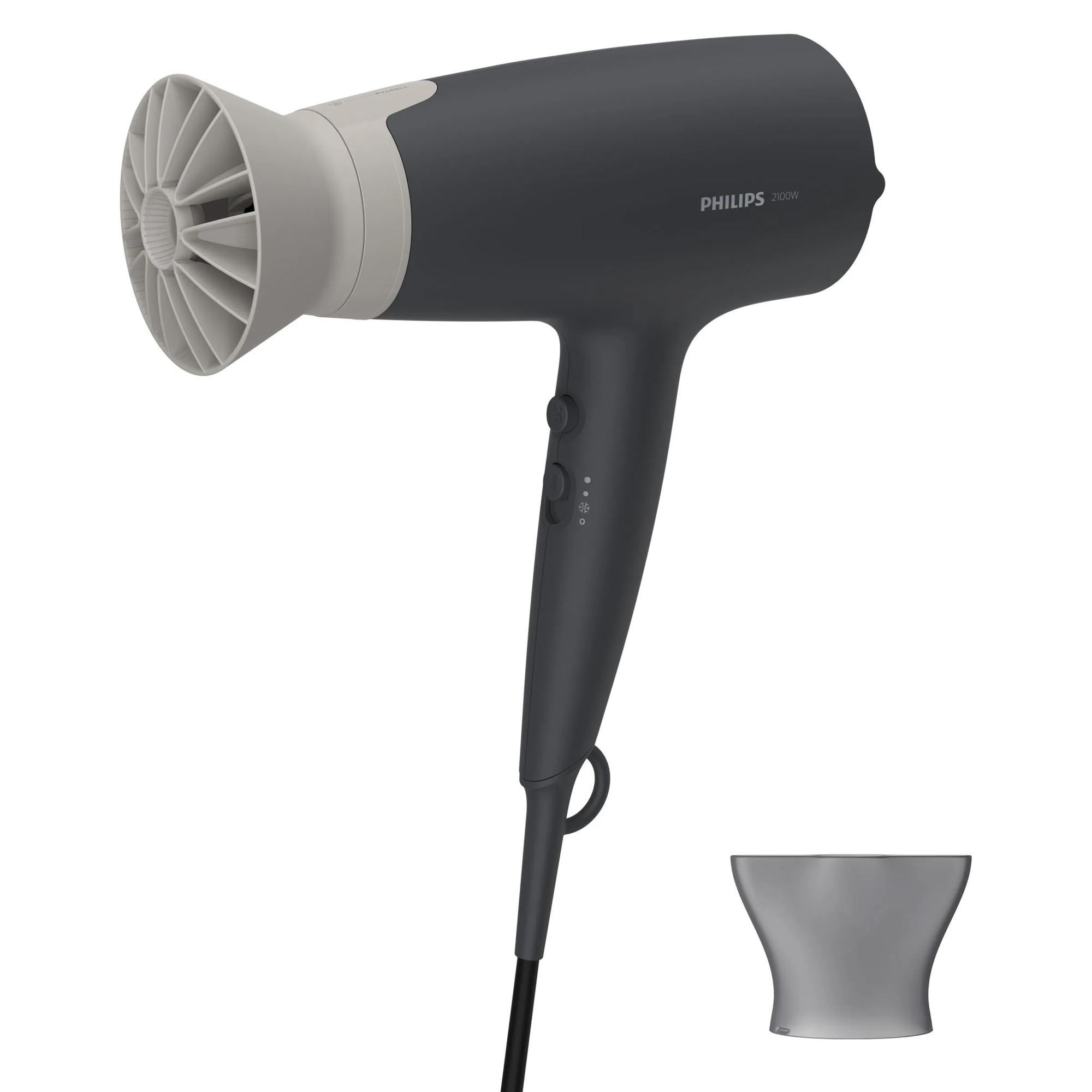 Philips 3000 Series BHD351/10, 2100 W -hiustenkuivaaja, harmaa