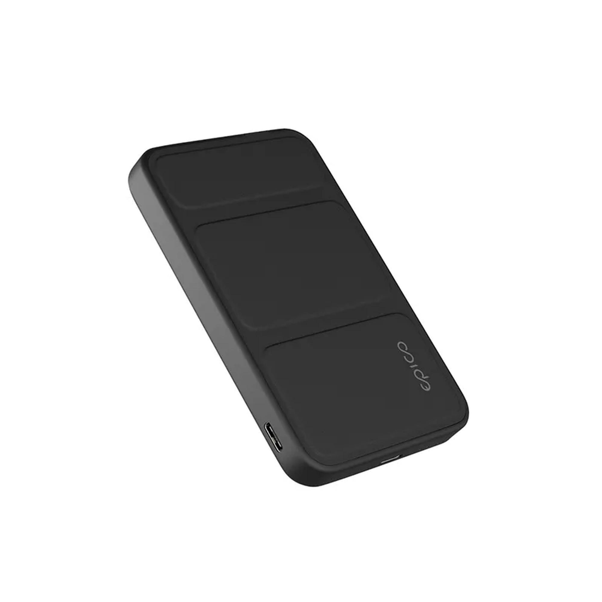 Epico Mag+ Stand 7000mAh, 20W -varavirtalähde, Musta