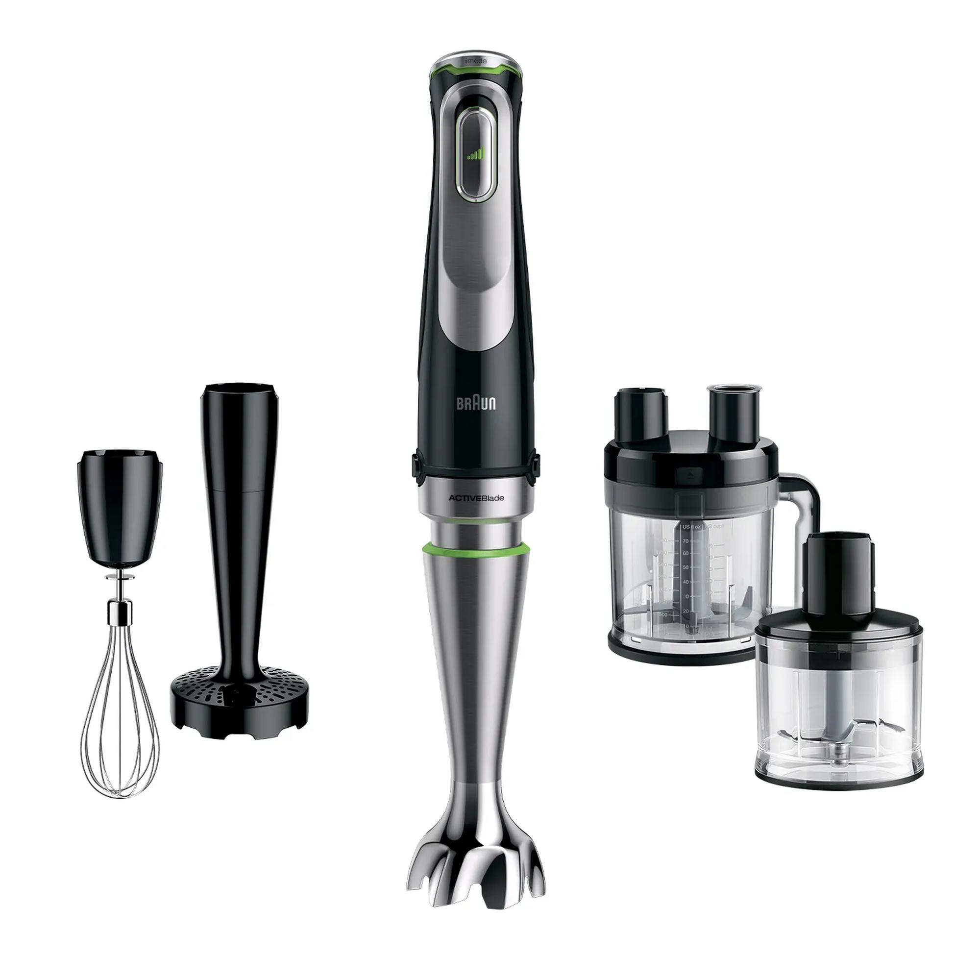 Braun MultiQuick 9 MQ 9195XLI 1200 W 2 l -sauvasekoitinsarja, musta, ruostumaton teräs