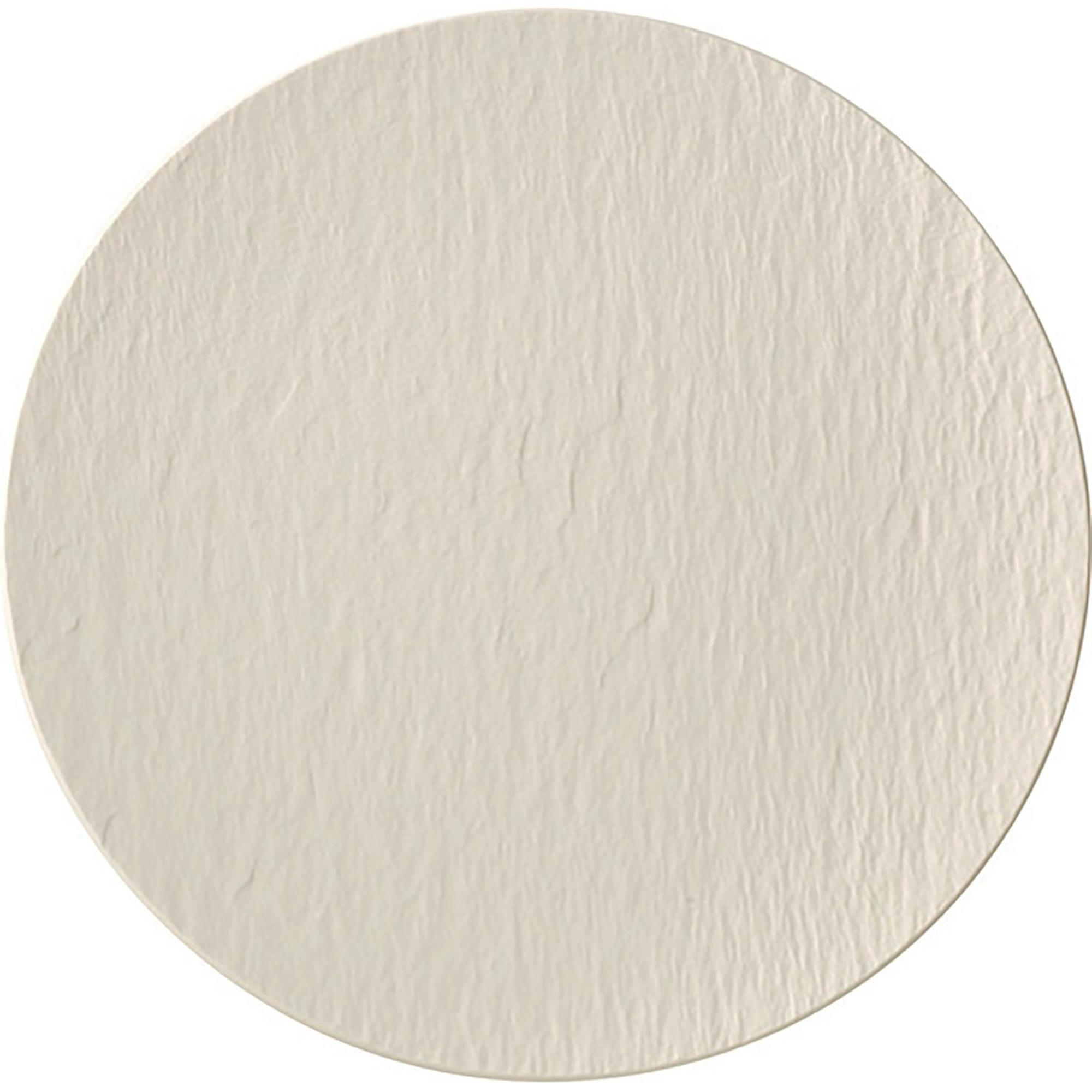 Villeroy & Boch Manufacture Rock Blanc Lautanen 25 Cm - Aluslautaset Posliini Valkoinen - 10-4240-2630
