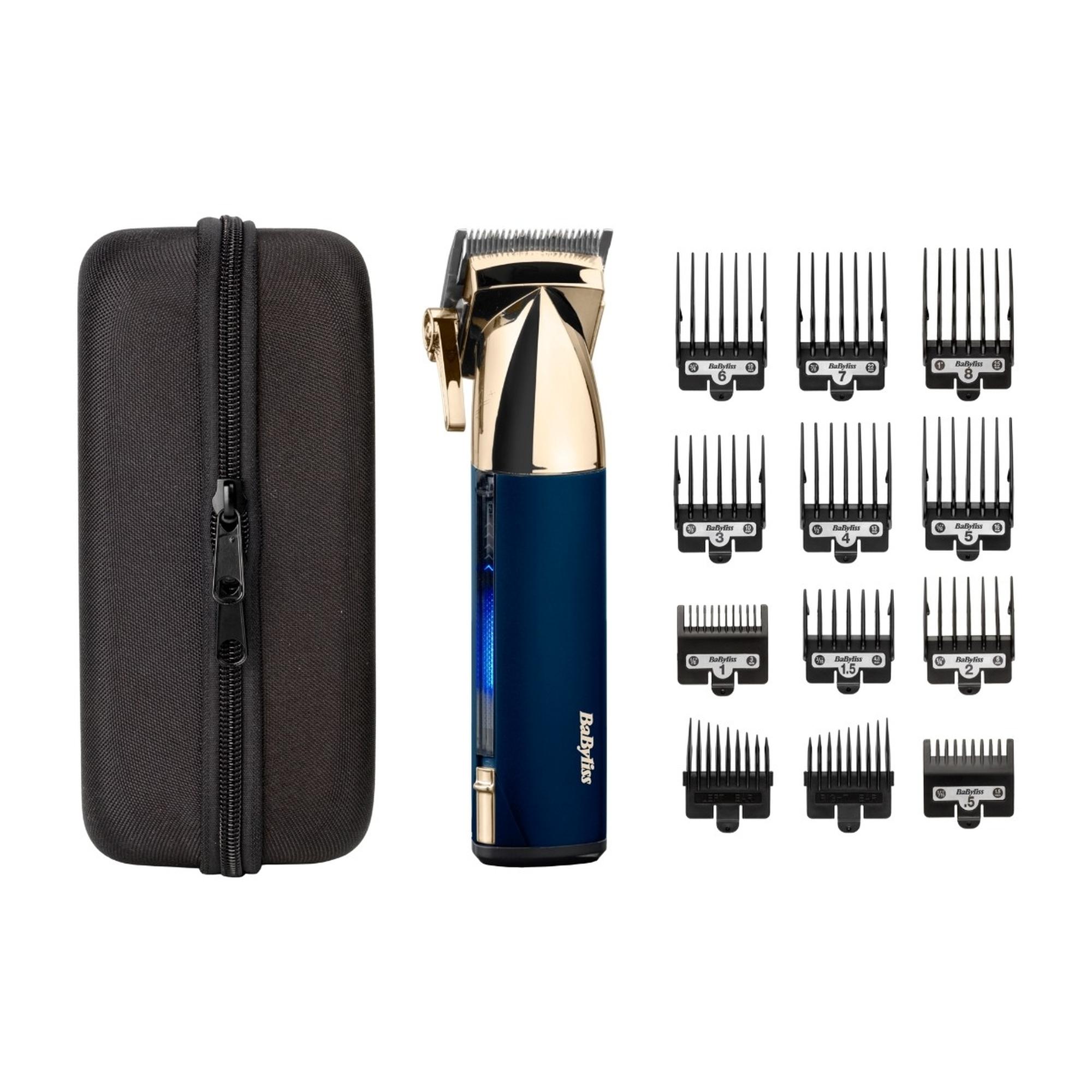 Langaton monik?ytt?inen trimmeri - BABYLISS - MT992E Super-X Metal - 5 tunnin akunkesto - 4 ajop??t? - Kultainen ja tummansininen versio