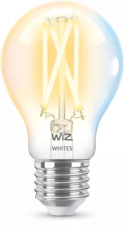 WiZ Filament clear A60 E27, WiFi-älylamppu 6,7 W