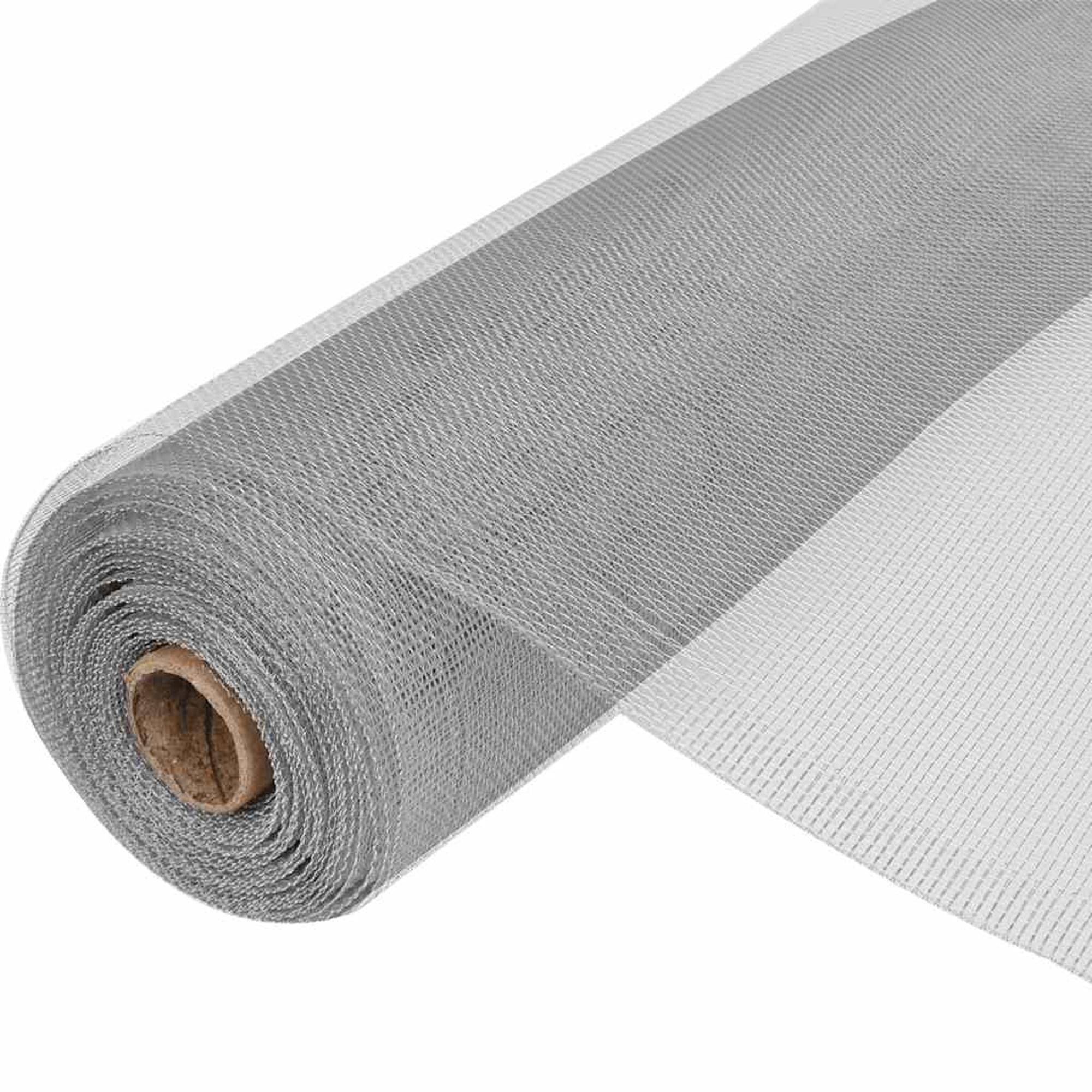 vidaXL Verkkosuoja alumiini 100x1000 cm hopea