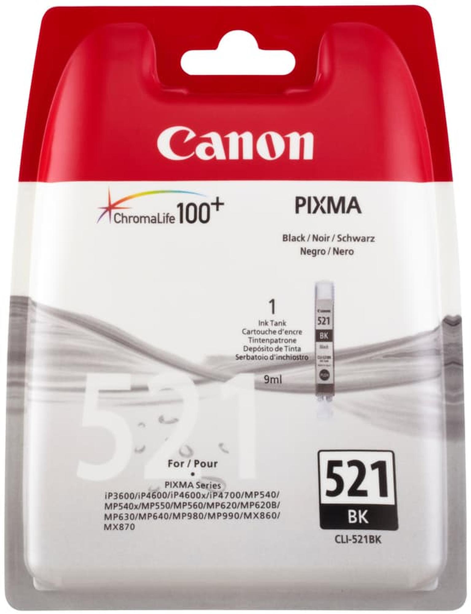 Canon CLI-521BK mustekasetti (musta)