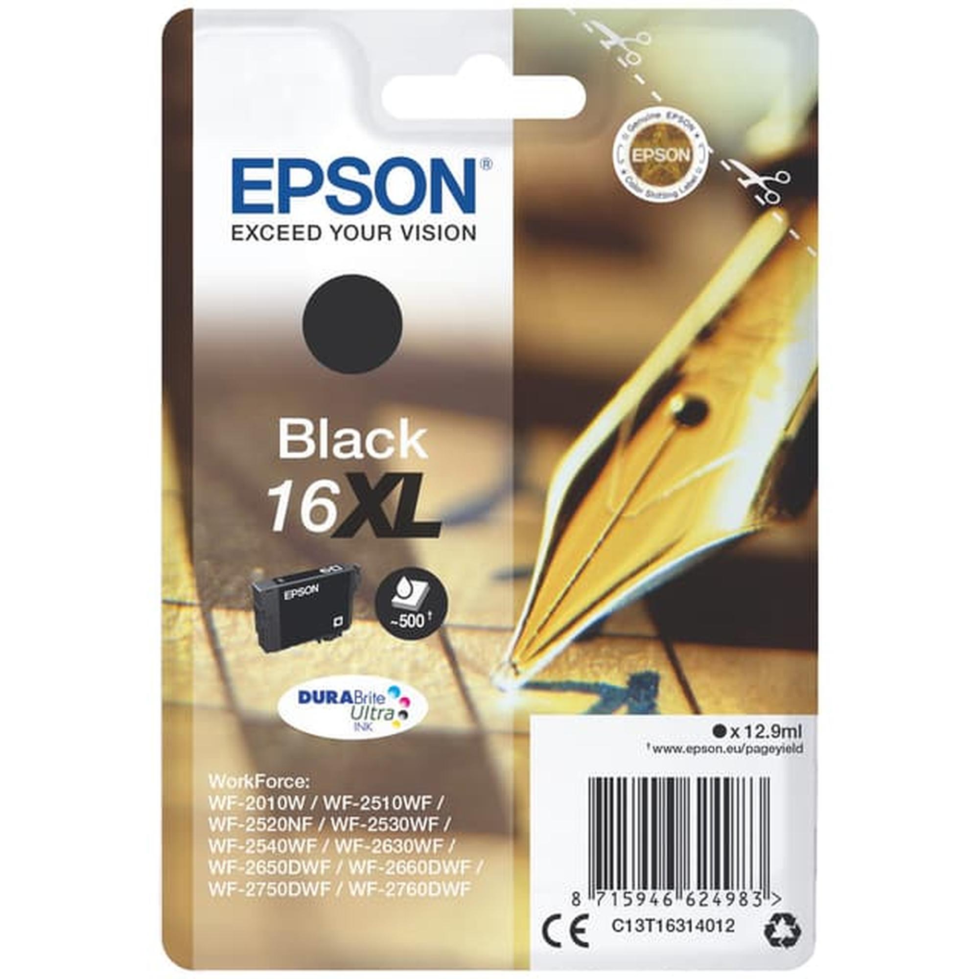 Epson DuraBrite Ultra 16 XL mustekasetti (musta)