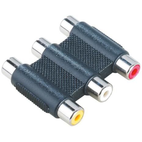 3x RCA naaras - 3x RCA naaras, kaapeli