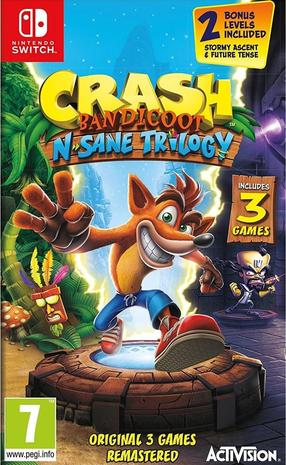 Crash Bandicoot N Sane Trilogy, Nintendo Switch -peli
