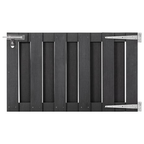 vidaXL Puutarhaportti WPC 100x60 cm harmaa