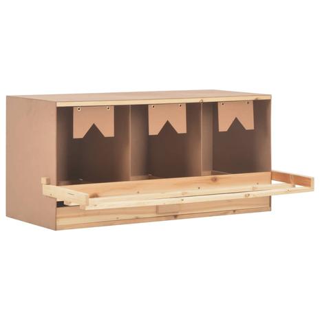 vidaXL Kanan munintapesä 3 osastoa 96x40x45 cm mänty – kuva 6/8