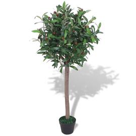 vidaXL Tekokukka Laakeripuu ruukulla vihreä 120 cm