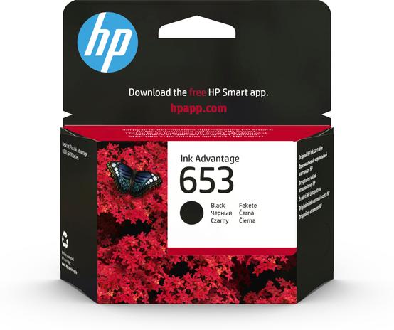 HP 653 Black, mustekasetti