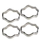 Sagaform Anna Napkin Rings Silver, 4-pack