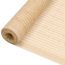 vidaXL Näkösuoja beige 1,2x25 m HDPE 75 g/m²