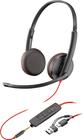 HP Poly Blackwire C3225 UC Stereo (80S11AA / 209747-201) USB-A, kuulokemikrofoni