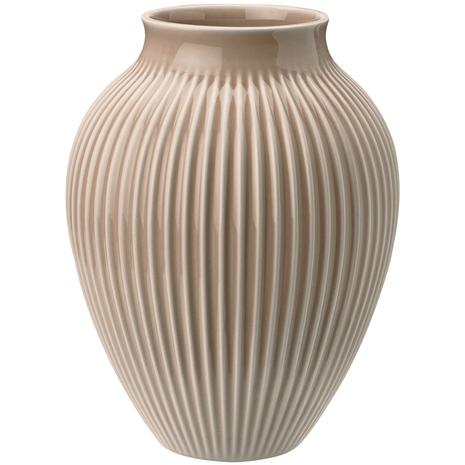 Knabstrup Keramik - Ripple Maljakko 20 cm Dusty Rose