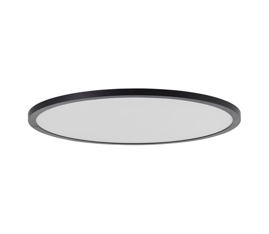 Tuco-LED-kattovalaisin CCT, himmennys, musta Ø50cm