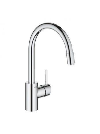 Grohe Concetto Kitchen faucet with pull-out C-spout Chrome